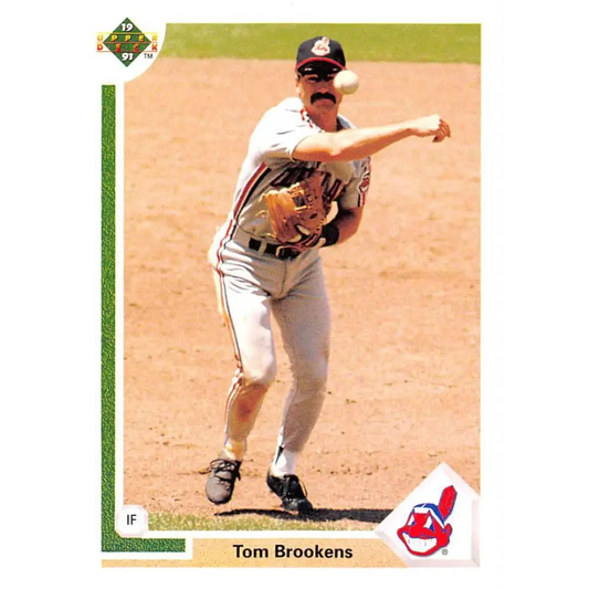 1991 Upper Deck #102 Tom Brookens NM-MT Cleveland Indians Baseball Card Image 1