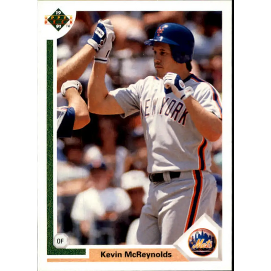 1991 Upper Deck #105 Kevin McReynolds NM-MT New York Mets Baseball Card Image 1
