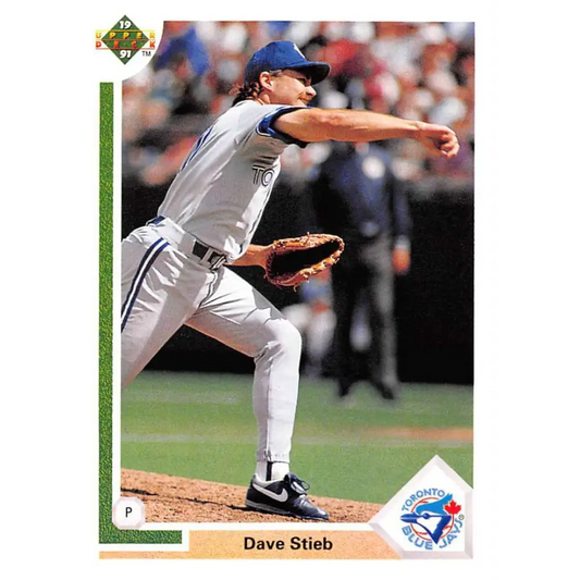 1991 Upper Deck #106 Dave Stieb EX Excellent Toronto Blue Jays Baseball Card  Image 1