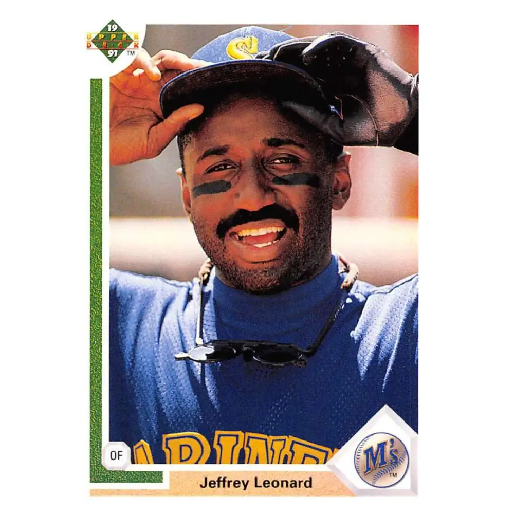1991 Upper Deck #107 Jeffrey Leonard EX Excellent Seattle Mariners Baseball Card  Image 1
