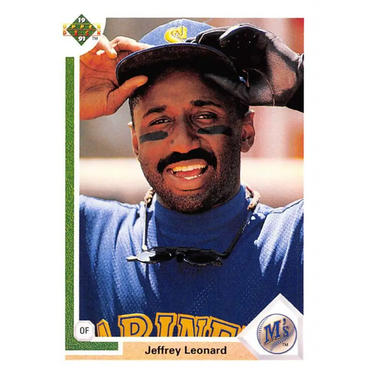 1991 Upper Deck #107 Jeffrey Leonard EX Excellent Seattle Mariners Baseball Card  Image 1