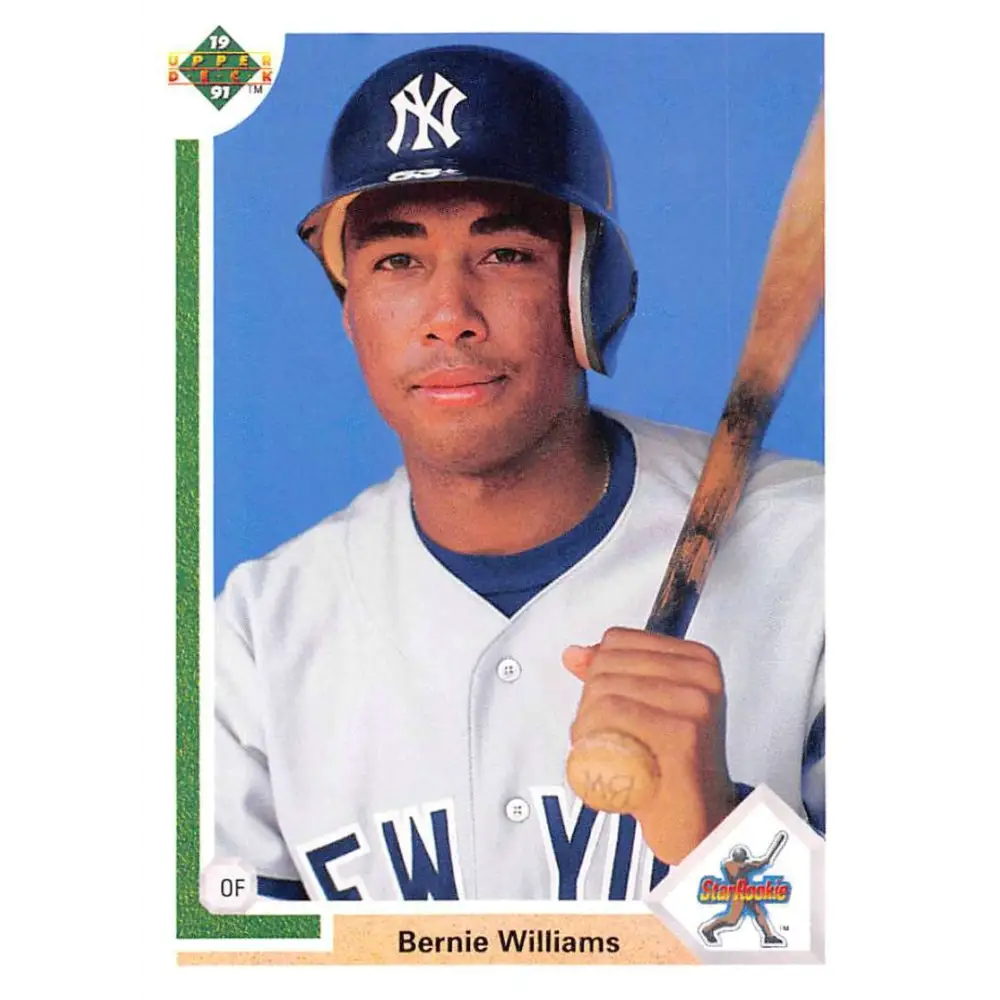 1991 Upper Deck #11 Bernie Williams EX Excellent New York Yankees Baseball Card  Image 1