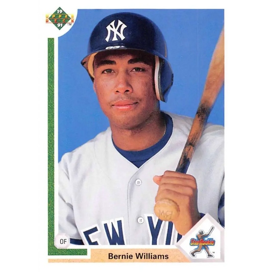 1991 Upper Deck #11 Bernie Williams EX Excellent New York Yankees Baseball Card  Image 1