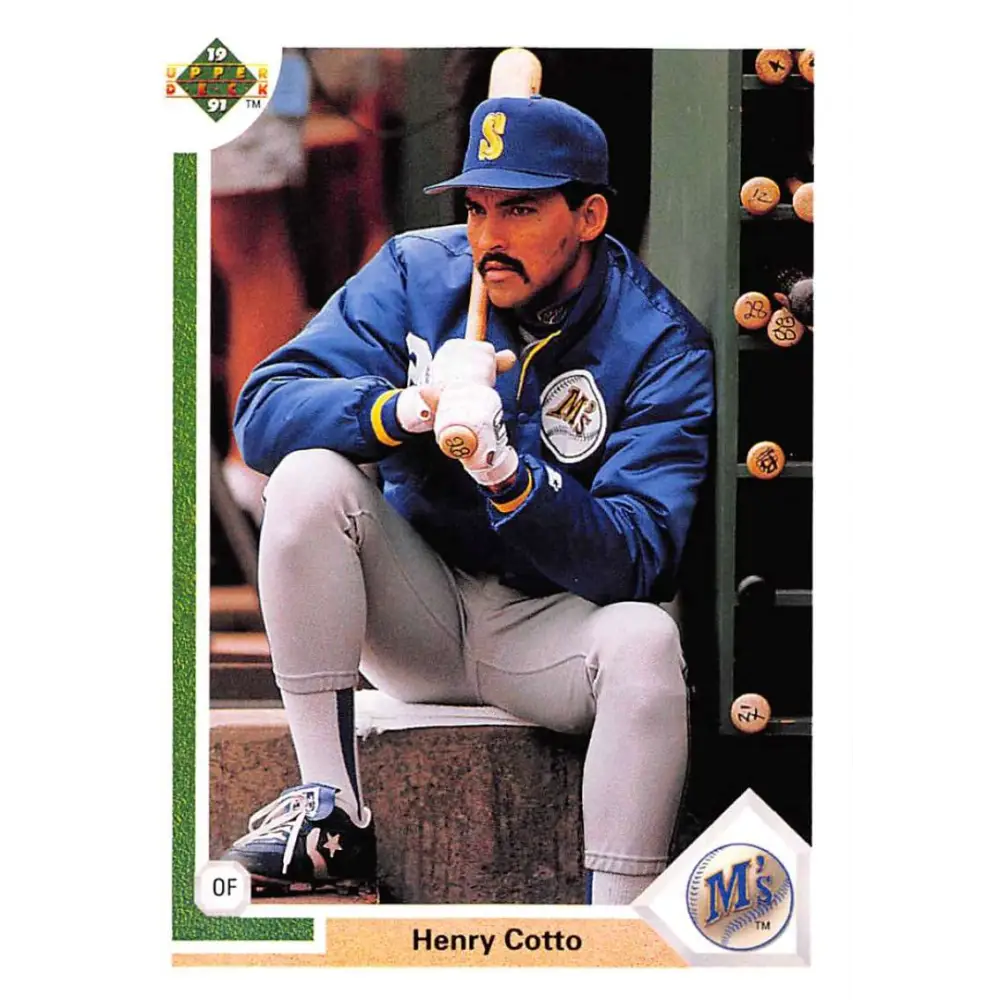 1991 Upper Deck #110 Henry Cotto NM-MT Seattle Mariners Baseball Card Image 1