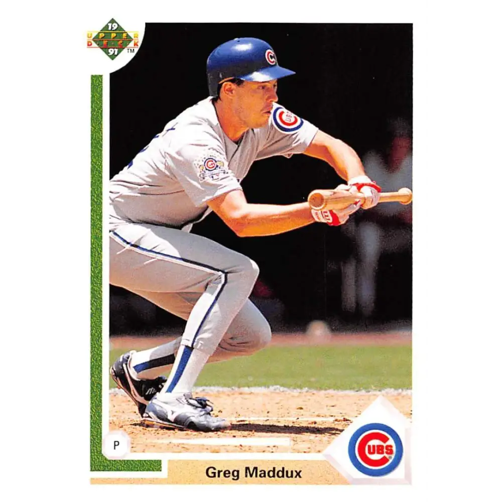1991 Upper Deck #115 Greg Maddux EX Excellent Chicago Cubs Baseball Card  Image 1