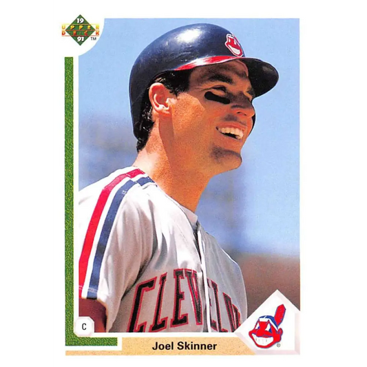 1991 Upper Deck #121 Joel Skinner NM-MT Cleveland Indians Baseball Card Image 1