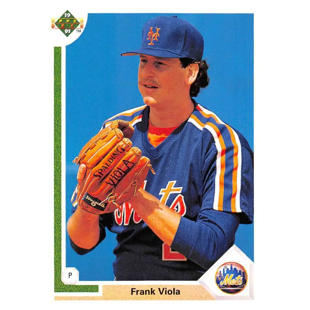 1991 Upper Deck #122 Frank Viola NM-MT New York Mets Baseball Card Image 1