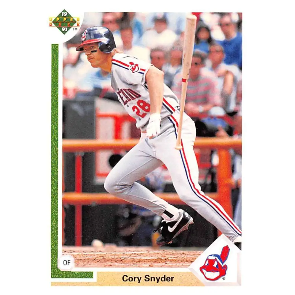 1991 Upper Deck #123 Cory Snyder EX Excellent Cleveland Indians Baseball Card  Image 1