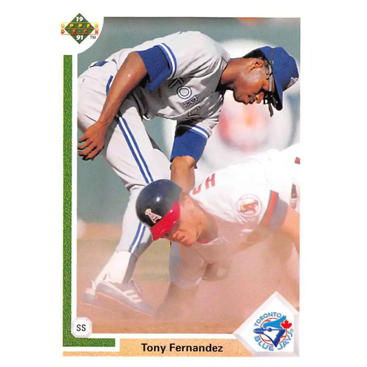 1991 Upper Deck #126 Tony Fernandez EX Excellent Toronto Blue Jays Baseball Card  Image 1
