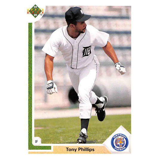 1991 Upper Deck #131 Tony Phillips EX Excellent Detroit Tigers Baseball Card  Image 1