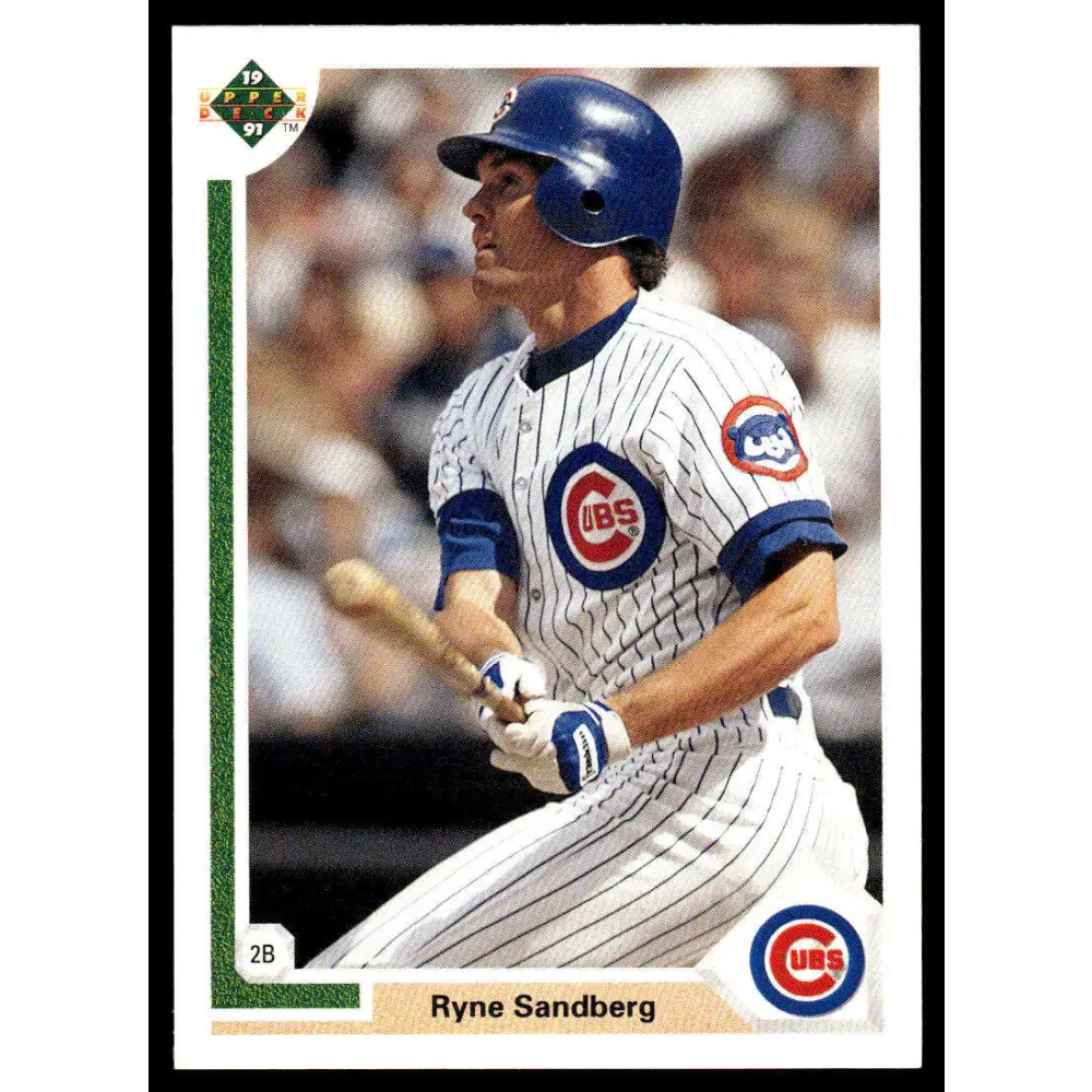1991 Upper Deck #132 Ryne Sandberg EX Chicago Cubs Baseball Card Image 1