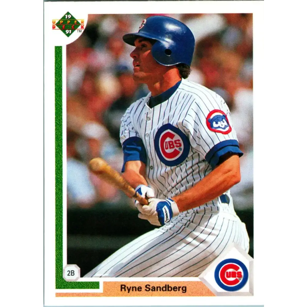 1991 Upper Deck #132 Ryne Sandberg EX Excellent Chicago Cubs Baseball Card  Image 1