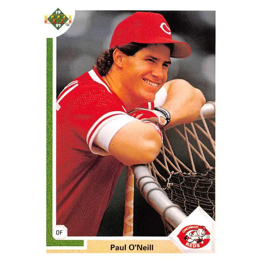 1991 Upper Deck #133 Paul O'Neill NM-MT Cincinnati Reds Baseball Card Image 1