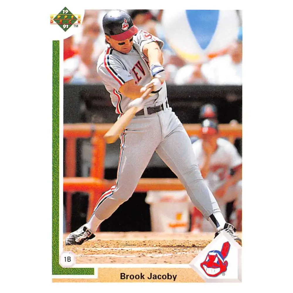 1991 Upper Deck #137 Brook Jacoby NM-MT Cleveland Indians Baseball Card Image 1