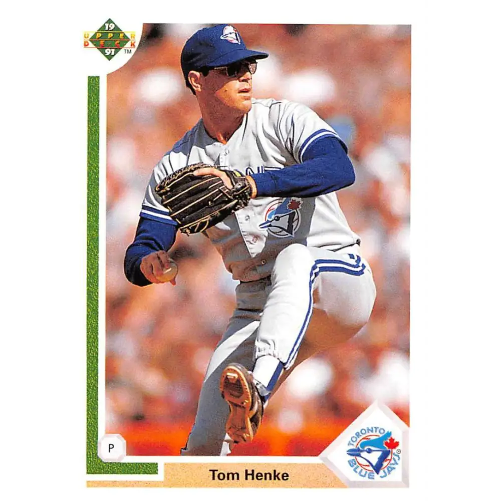 1991 Upper Deck #149 Tom Henke NM-MT Toronto Blue Jays Baseball Card Image 1