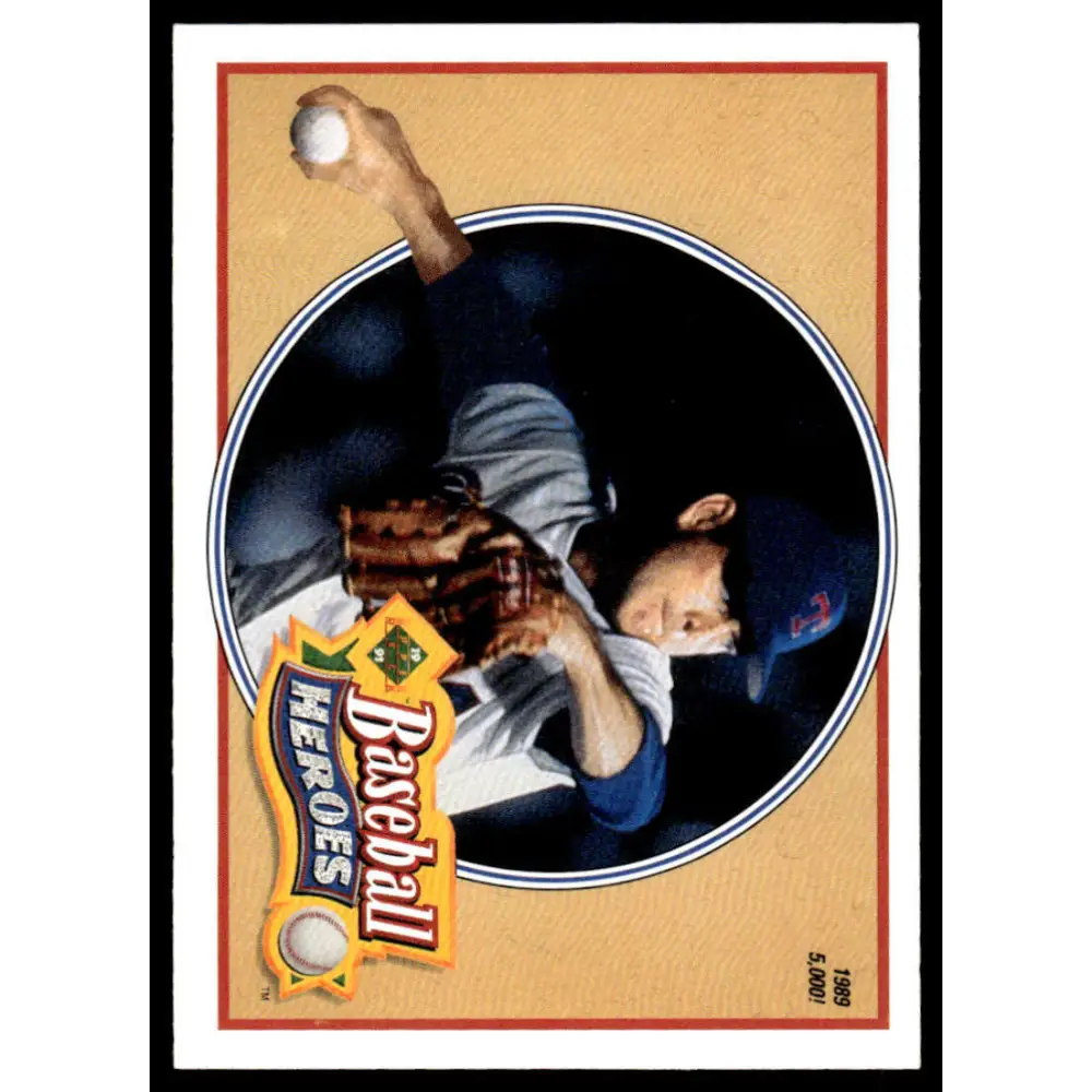 1991 Upper Deck #15 Nolan Ryan EX/NM Texas Rangers Baseball Card Image 1