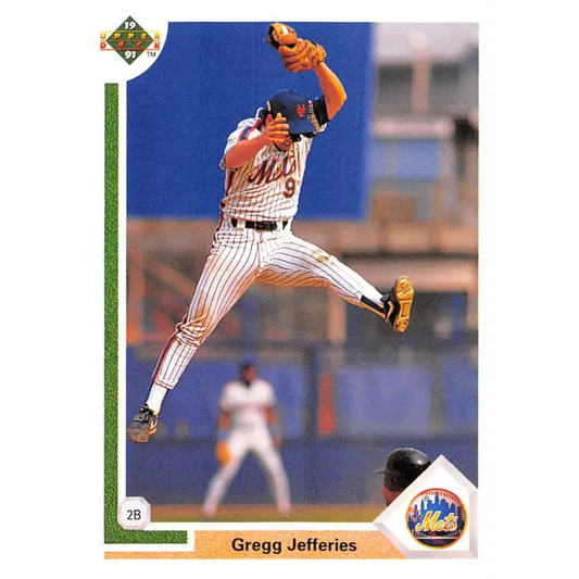 1991 Upper Deck #156 Gregg Jefferies EX Excellent New York Mets Baseball Card  Image 1