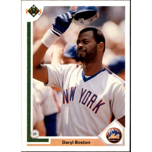 1991 Upper Deck #159 Daryl Boston EX Excellent New York Mets Baseball Card  Image 1