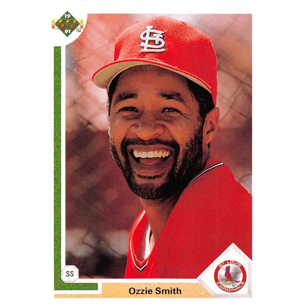 1991 Upper Deck #162 Ozzie Smith NM-MT St. Louis Cardinals Baseball Card Image 1