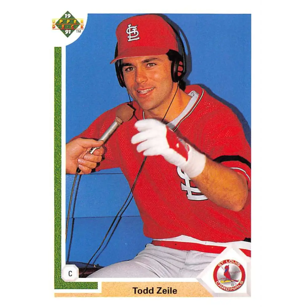 1991 Upper Deck #164 Todd Zeile NM-MT St. Louis Cardinals Baseball Card Image 1