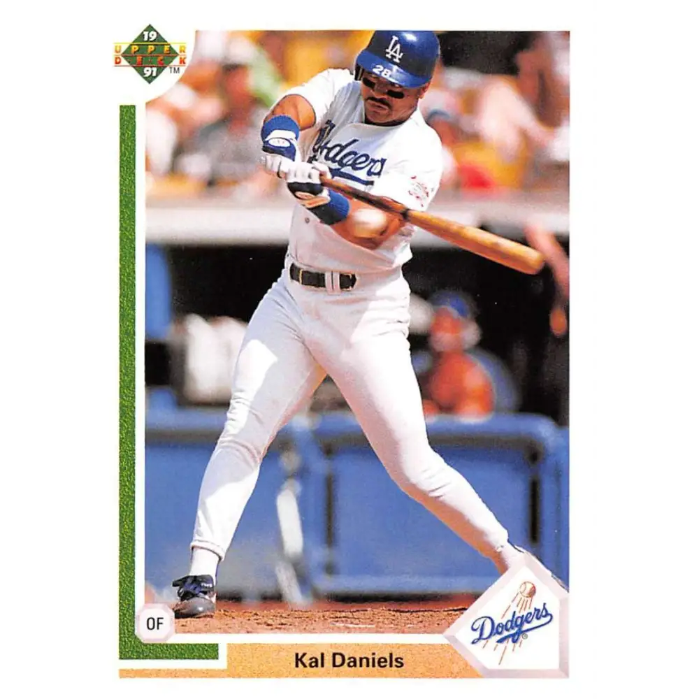 1991 Upper Deck #166 Kal Daniels NM-MT Los Angeles Dodgers Baseball Card Image 1