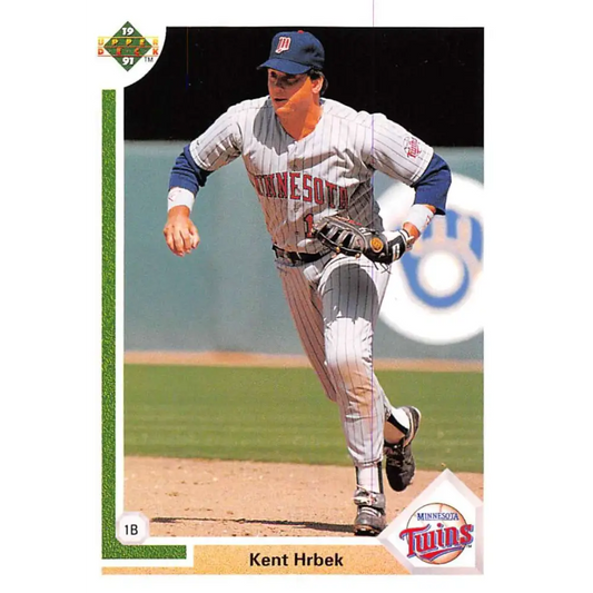 1991 Upper Deck #167 Kent Hrbek EX Excellent Minnesota Twins Baseball Card  Image 1