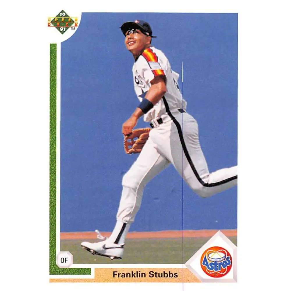 1991 Upper Deck #168 Franklin Stubbs NM-MT Houston Astros Baseball Card Image 1