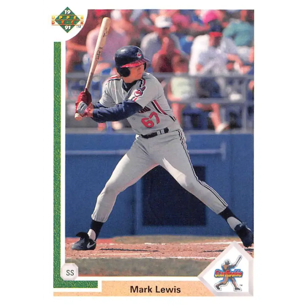 1991 Upper Deck #17 Mark Lewis NM-MT Cleveland Indians Baseball Card Image 1