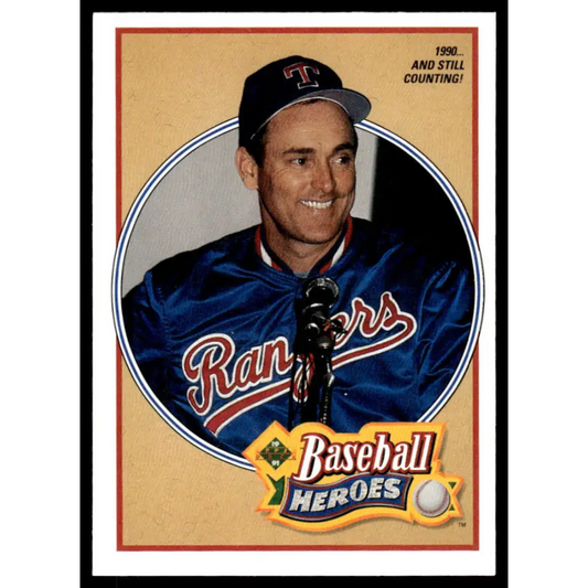 1991 Upper Deck #17 Nolan Ryan EX/NM Texas Rangers Baseball Card Image 1
