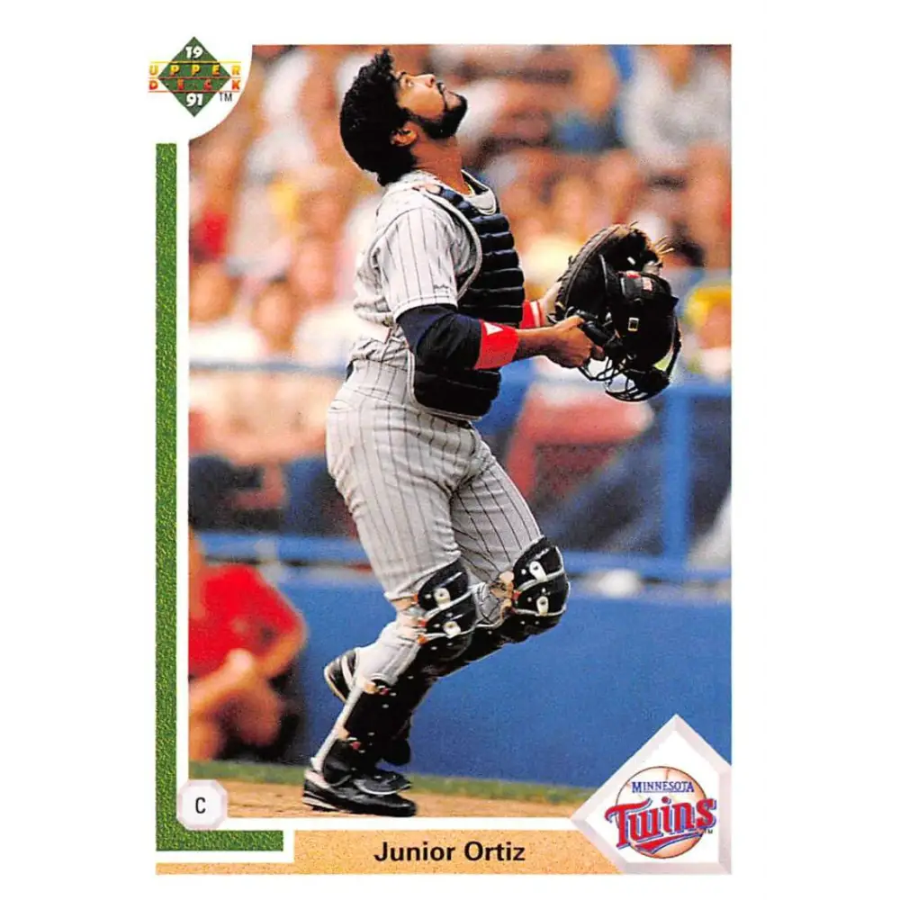 1991 Upper Deck #170 Junior Ortiz NM-MT Minnesota Twins Baseball Card Image 1