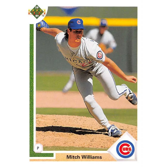 1991 Upper Deck #173 Mitch Williams EX Excellent Chicago Cubs Baseball Card  Image 1