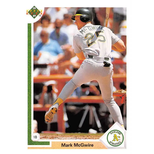 1991 Upper Deck #174 Mark McGwire EX Excellent Oakland Athletics Baseball Card  Image 1