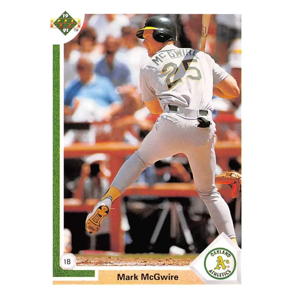 1991 Upper Deck #174 Mark McGwire NM-MT Oakland Athletics Baseball Card Image 1