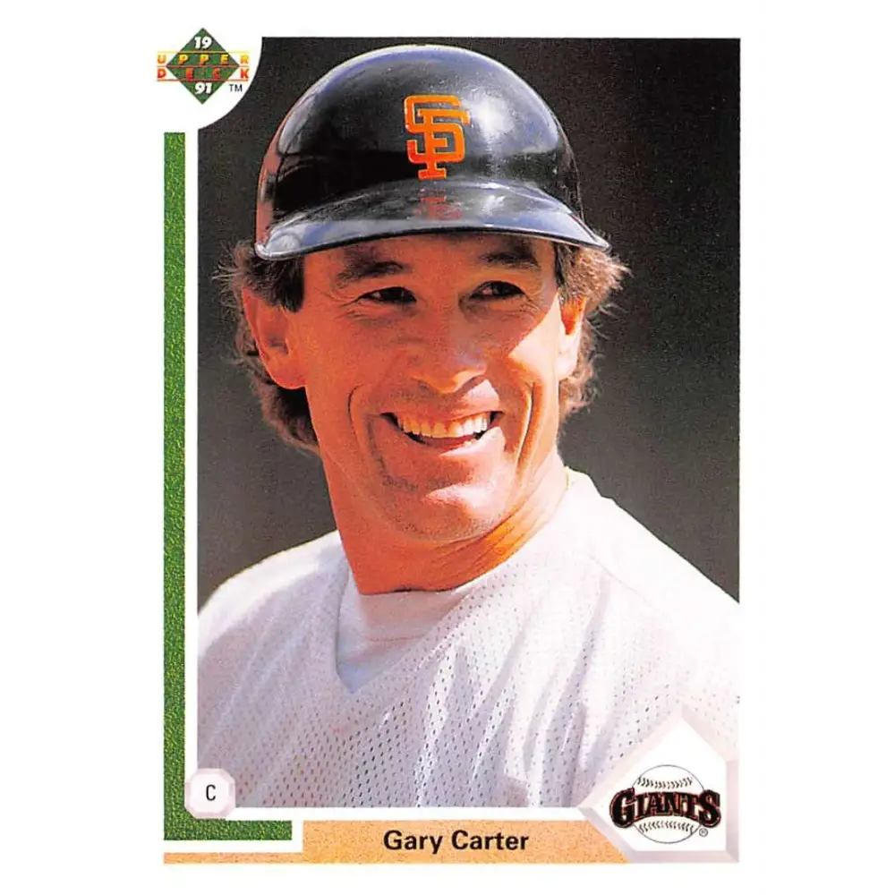 1991 Upper Deck #176 Gary Carter EX Excellent San Francisco Giants Baseball Card  Image 1