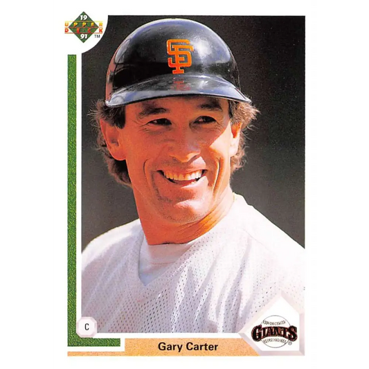 1991 Upper Deck #176 Gary Carter EX Excellent San Francisco Giants Baseball Card  Image 1
