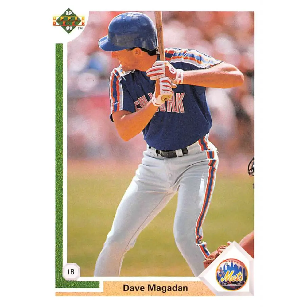 1991 Upper Deck #177 Dave Magadan NM-MT New York Mets Baseball Card Image 1