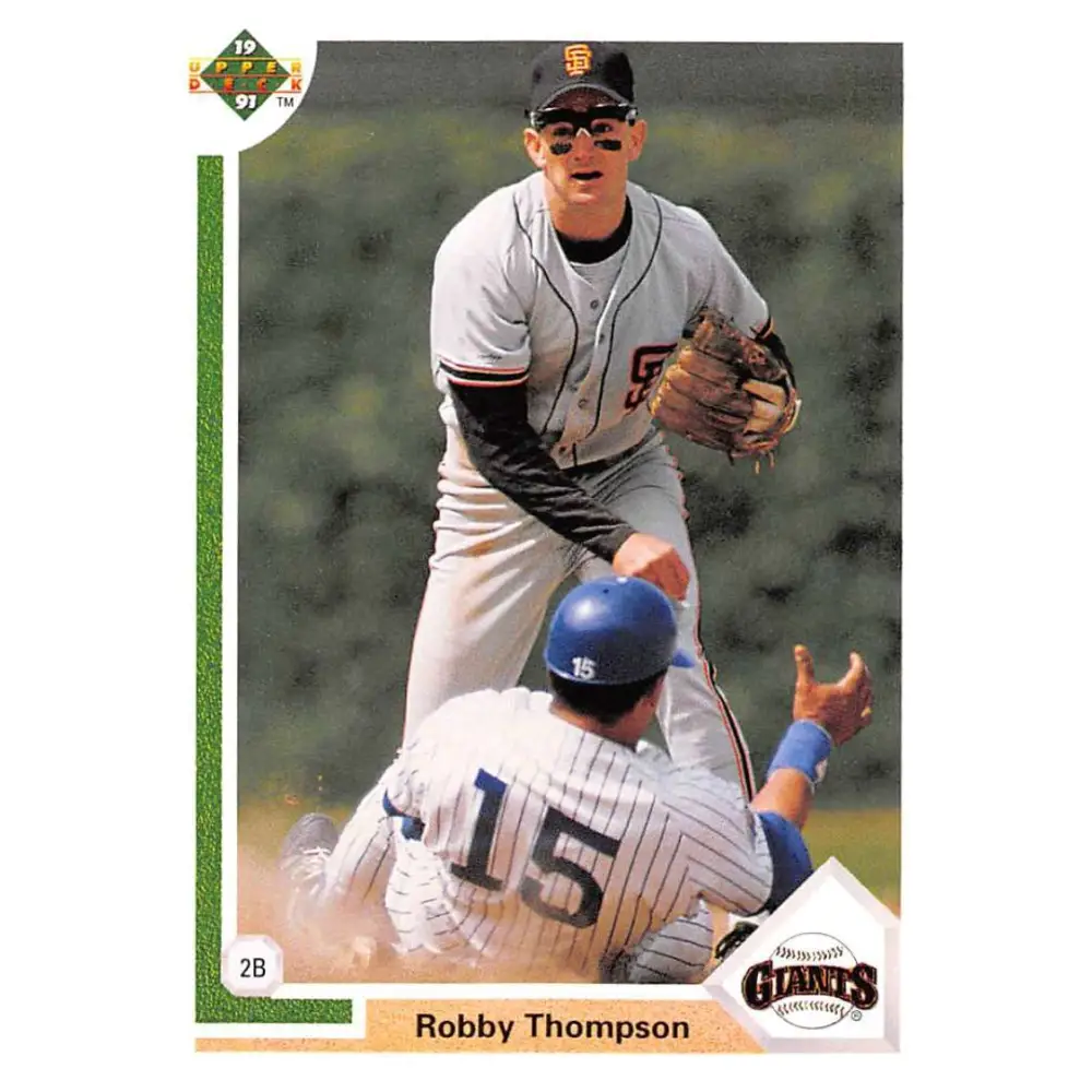 1991 Upper Deck #178 Robby Thompson EX Excellent San Francisco Giants Baseball Card  Image 1