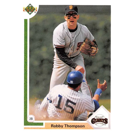 1991 Upper Deck #178 Robby Thompson NM-MT San Francisco Giants Baseball Card Image 1