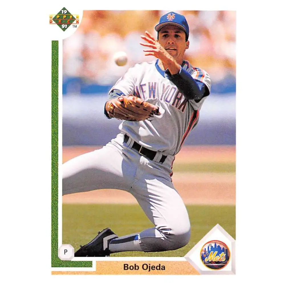 1991 Upper Deck #179 Bob Ojeda EX Excellent New York Mets Baseball Card  Image 1