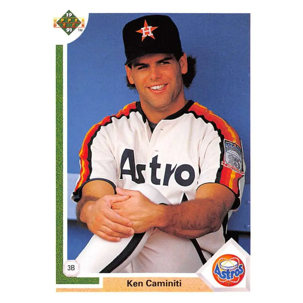 1991 Upper Deck #180 Ken Caminiti EX Excellent Houston Astros Baseball Card  Image 1