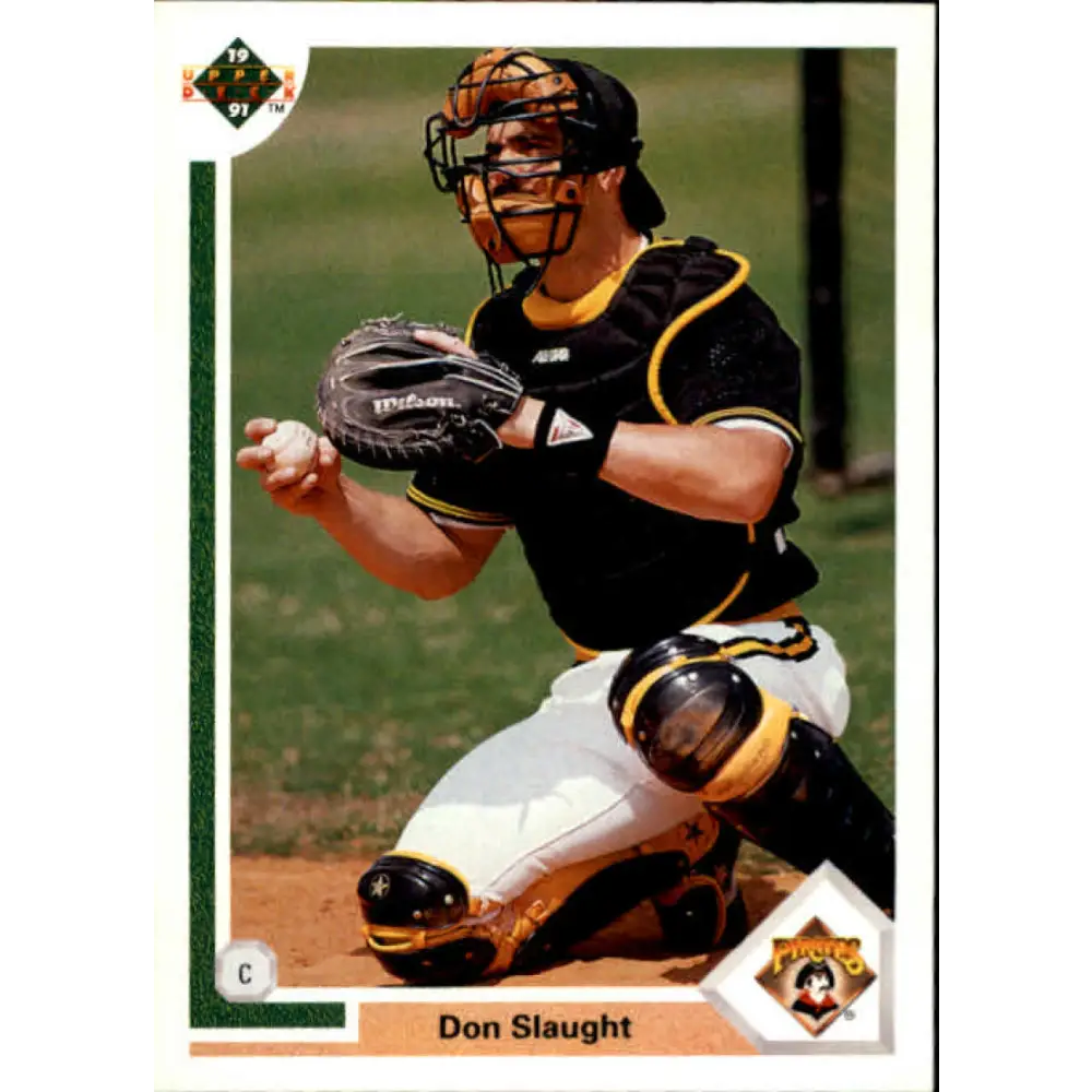 1991 Upper Deck #181 Don Slaught NM-MT Pittsburgh Pirates Baseball Card Image 1