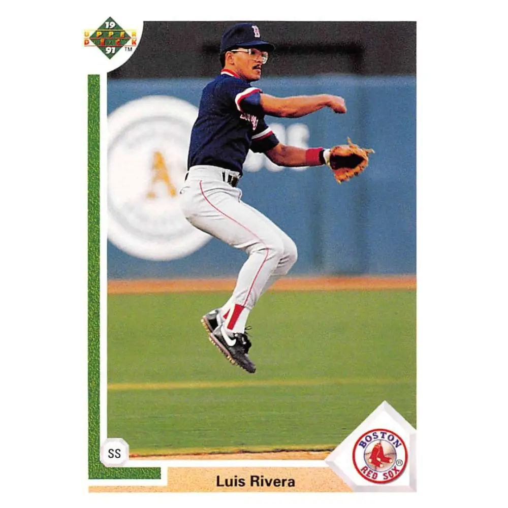 1991 Upper Deck #182 Luis Rivera EX Excellent Boston Red Sox Baseball Card  Image 1