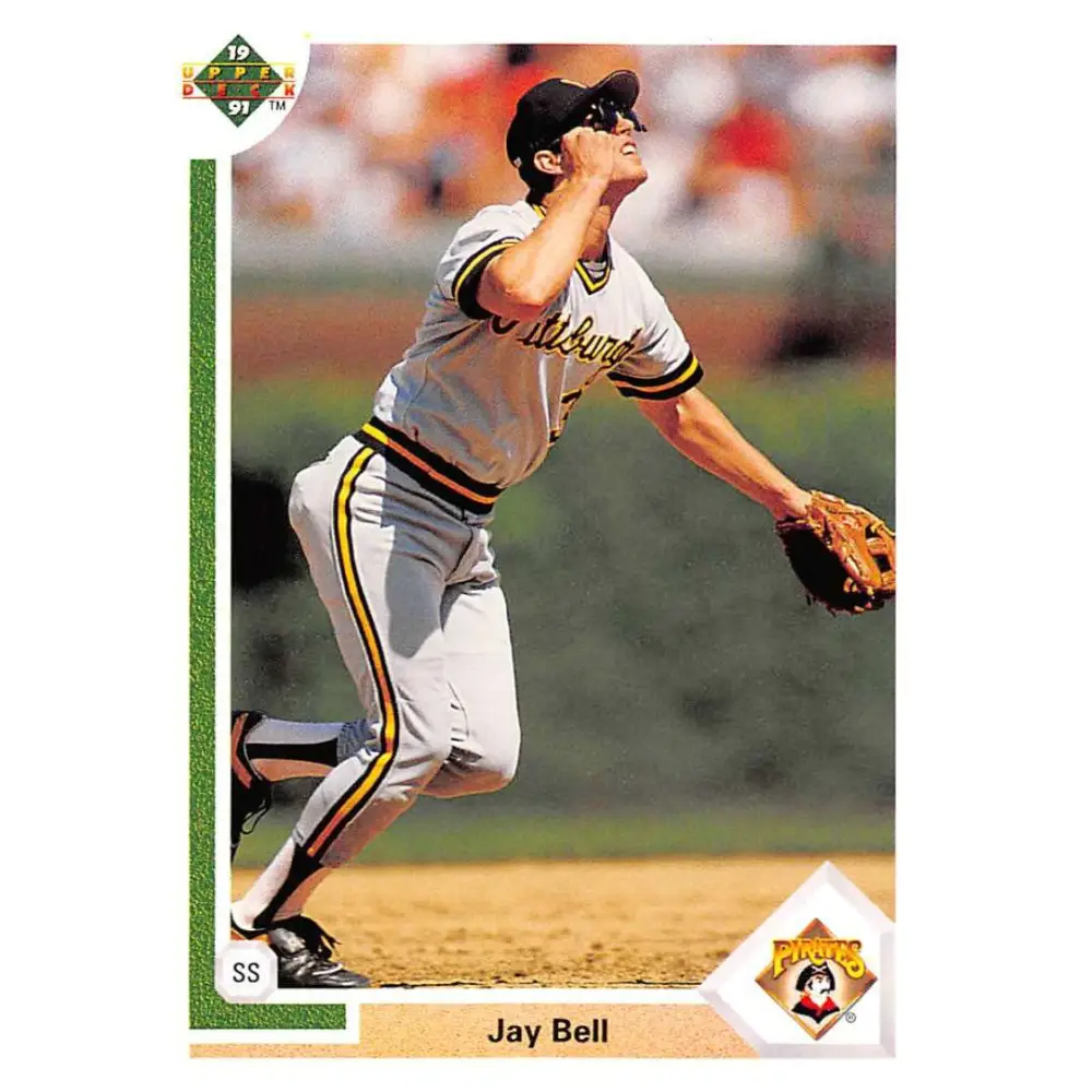 1991 Upper Deck #183 Jay Bell EX Excellent Pittsburgh Pirates Baseball Card  Image 1