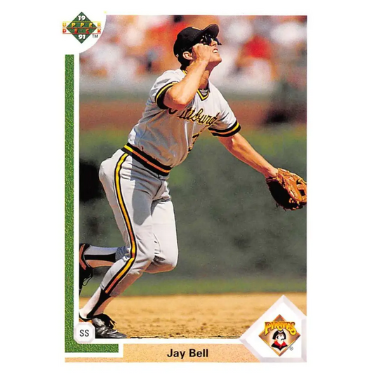 1991 Upper Deck #183 Jay Bell NM-MT Pittsburgh Pirates Baseball Card Image 1