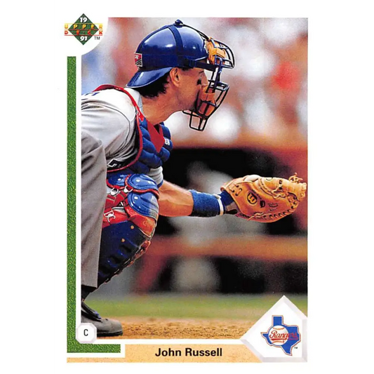1991 Upper Deck #191 John Russell NM-MT Texas Rangers Baseball Card Image 1