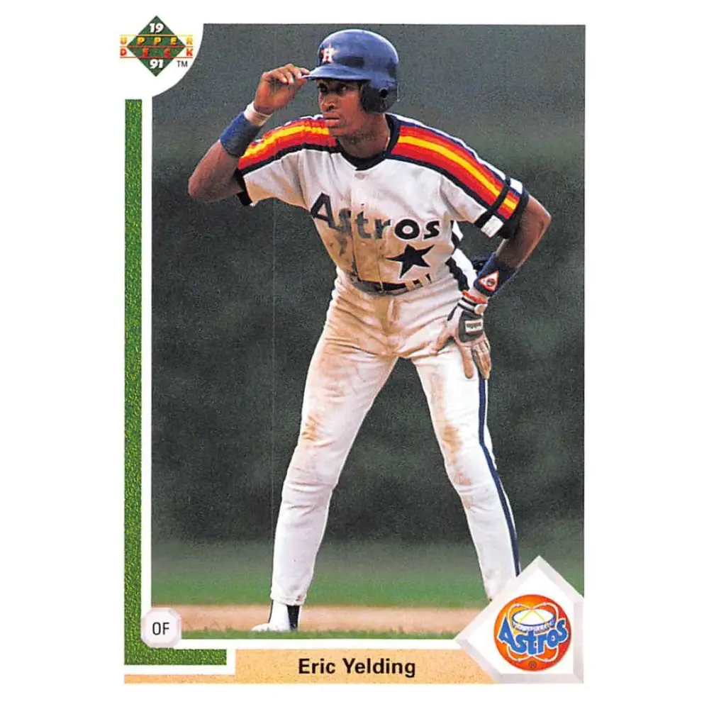 1991 Upper Deck #197 Eric Yelding NM-MT Houston Astros Baseball Card Image 1