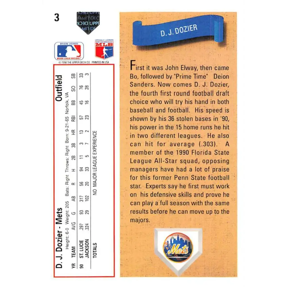 1991 Upper Deck #2 Phil Plantier EX Excellent RC Rookie Boston Red Sox Baseball Card  Image 2