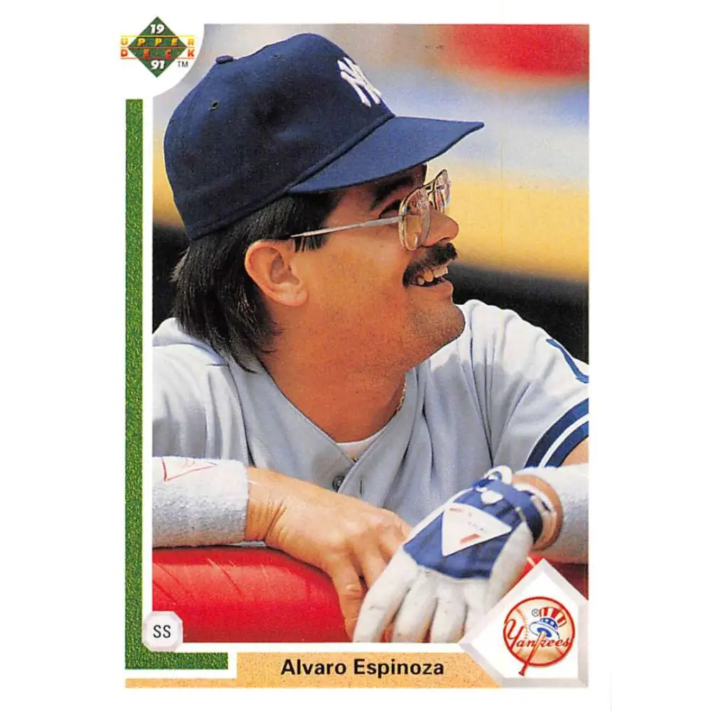 1991 Upper Deck #204 Alvaro Espinoza EX Excellent New York Yankees Baseball Card  Image 1