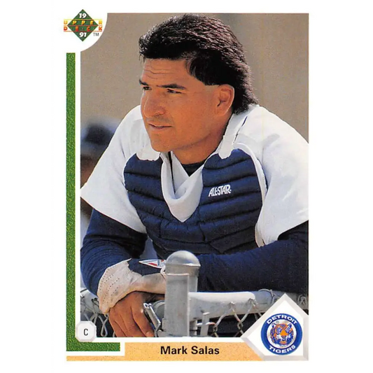 1991 Upper Deck #205 Mark Salas EX Excellent Detroit Tigers Baseball Card  Image 1