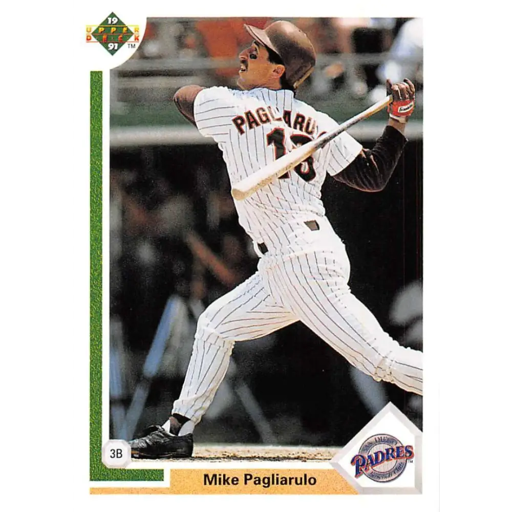 1991 Upper Deck #206 Mike Pagliarulo EX Excellent San Diego Padres Baseball Card  Image 1